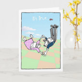 Freier Fall Karte (Gelbe Blume)