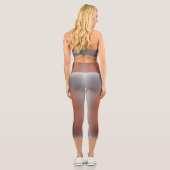 freier Farbverlauf auf extra großen Leggings (Rückseite)