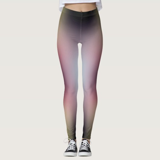 freier Farbverlauf auf extra großen Leggings (Vorderseite)
