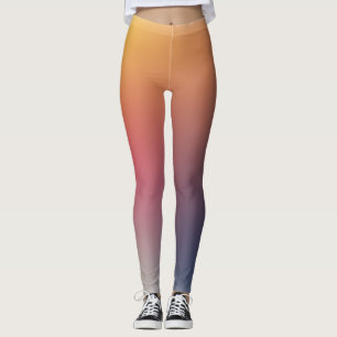 freier Farbverlauf auf extra großen Leggings