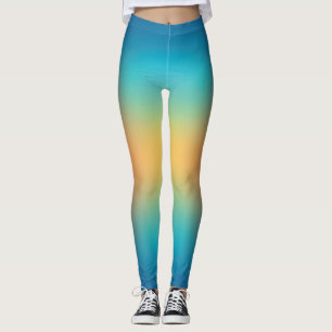 freier Farbverlauf auf extra großen Leggings