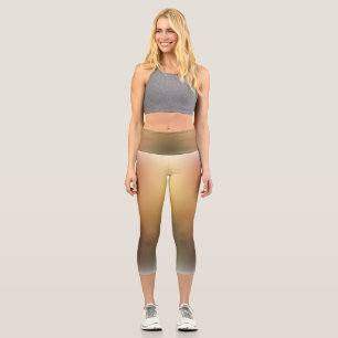 freier Farbverlauf auf extra großen Yoga-Leggings Capri Leggings