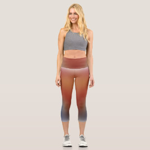 freier Farbverlauf auf extra großen Yoga-Leggings Capri Leggings