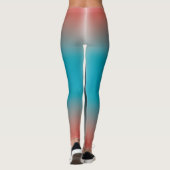 freier Farbverlauf auf extra großer Legging Leggings (Rückseite)