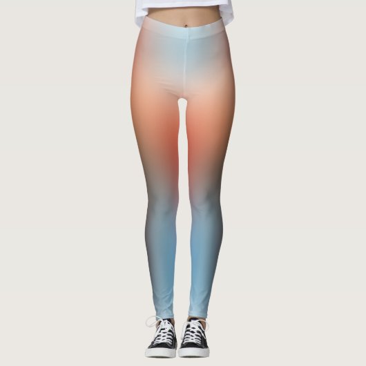 freier Farbverlauf auf Extra Large Legging Leggings (Vorderseite)