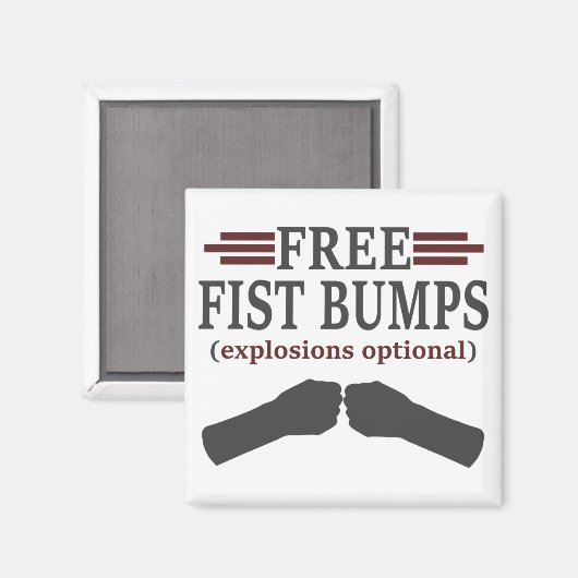 Freier Faustschlag Magnet (Vorderseite/Rückseite)