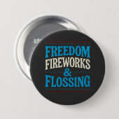 Freier Feuerwerkskörper und Zahnarzt Button (Vorne & Hinten)