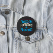 Freier Feuerwerkskörper und Zahnarzt Button (Beispiel)