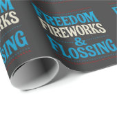 Freier Feuerwerkskörper und Zahnarzt Geschenkpapier (Rolleneckpunkt)