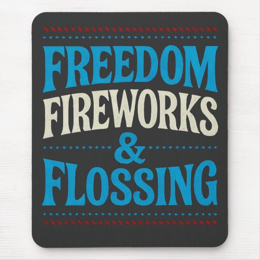 Freier Feuerwerkskörper und Zahnarzt Mousepad (Vorne)
