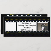 Freier Film Strip individualisieren Einladung (Vorne/Hinten)