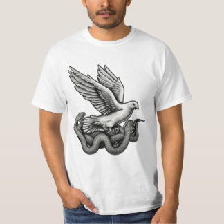 Freier Flug Taube aus Dunkelheit Tatoo T-Shirt