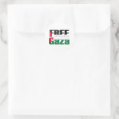 Freier Gaza Runder Aufkleber (Tasche)