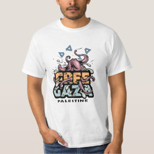 Freier Gaza-Streifen Palästina - Octopus Illustrat T-Shirt