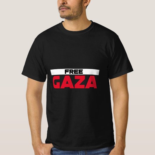 Freier Gaza-Streifen - Völkermord T-Shirt (Vorderseite)