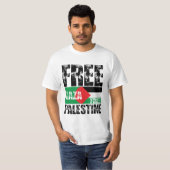 Freier Gaza-T - Shirt für Palästina (Vorne ganz)