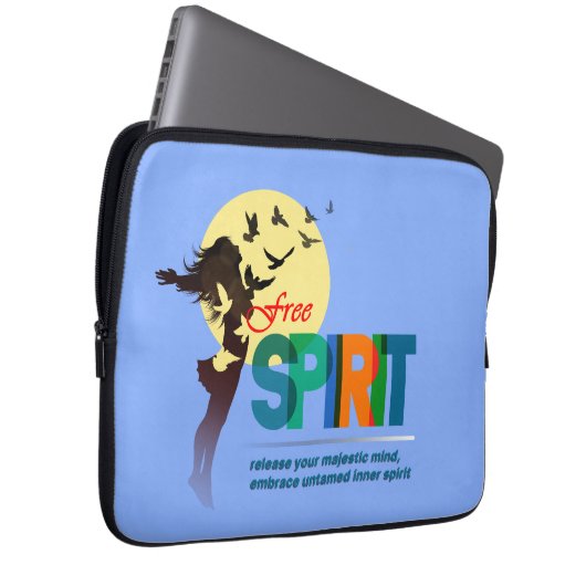 Freier Geist | 13" Laptopschutzhülle (Vorne Rechts)