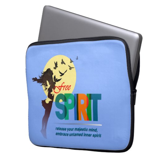 Freier Geist | 13" Laptopschutzhülle (Vorderseite Links)