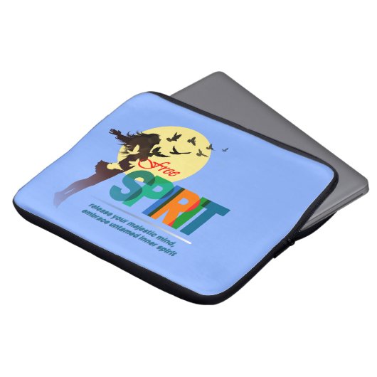 Freier Geist | 13" Laptopschutzhülle (Vorne Oben)