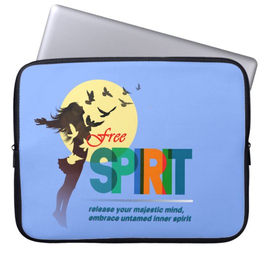 Freier Geist | 15" Laptopschutzhülle (Vorderseite)