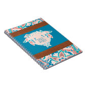 Freier Geist, Boho Imitat-Leder Notizblock (Rechte Seite)