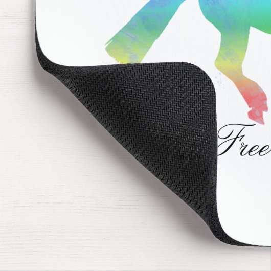 Freier Geist-gemaltes Pferd Mousepad (Ecke)