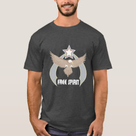 Freier Geist-Holzkohlen-Heide-T - Shirt
