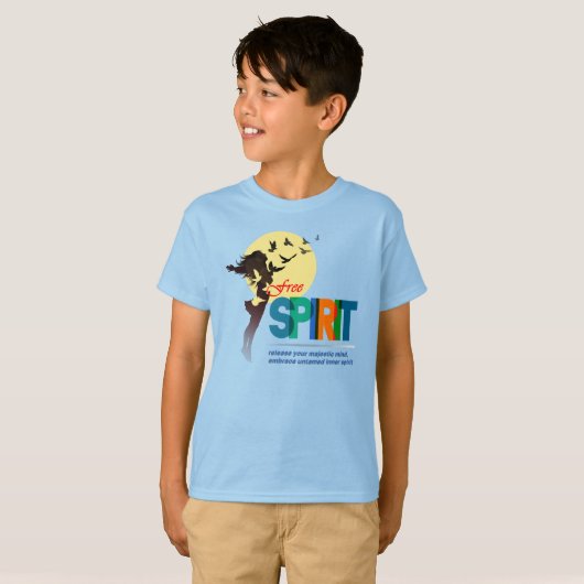 Freier Geist | Kinder T-Shirt (Vorne ganz)