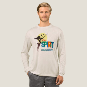 Freier Geist Männer Langarm Tri-Blend Shirt