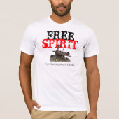 Freier Geist-Mars-Vagabund T-Shirt (Vorderseite)