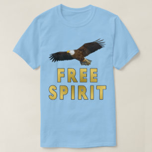 Freier Geist mit Weißkopfseeadler fliegt T-Shirt