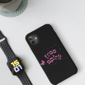 Freier Geist und Schmetterlinge iPhone Hülle
