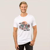 Freier Geist und Wildes Herz Tri-Blend Shirt (Vorderseite voll)