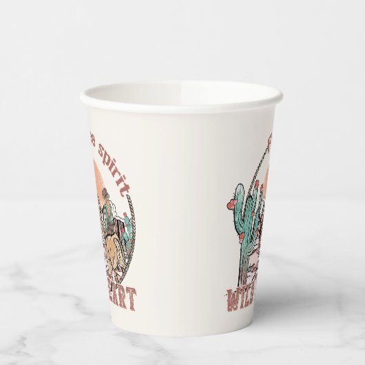 Freier Geist, Wildes Herz Pappbecher (Links)