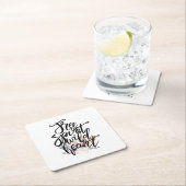 Freier Geist Wildes Herz Rechteckiger Pappuntersetzer (Vor Ort)