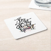 Freier Geist Wildes Herz Rechteckiger Pappuntersetzer (angewinkelt)