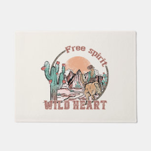 Freier Geist, Wildes Herz WESTERN Fußmatte