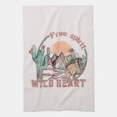 Freier Geist, Wildes Herz | WESTERN Geschirrtuch (Vertikal)