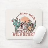 Freier Geist, Wildes Herz | WESTERN Mousepad (Mit Mouse)