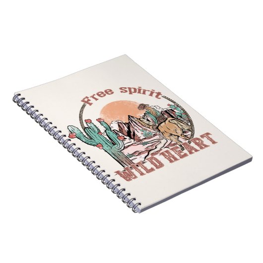 Freier Geist, Wildes Herz | WESTERN Notizblock (Rechte Seite)