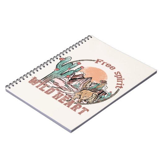Freier Geist, Wildes Herz | WESTERN Notizblock (Linke Seite)