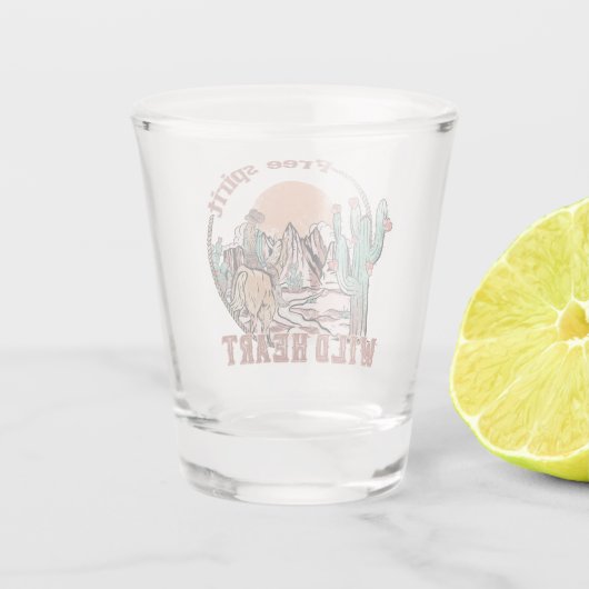 Freier Geist, Wildes Herz | WESTERN Schnapsglas (Rückseite)