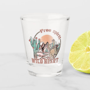 Freier Geist, Wildes Herz WESTERN Schnapsglas