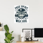 Freier Geist, Wildes Soul - Der Ruf des Wolfs Poster (Heimbüro)