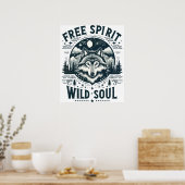 Freier Geist, Wildes Soul - Der Ruf des Wolfs Poster (Küche)