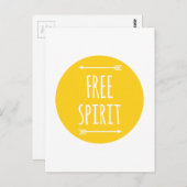 Freier Geist, Wortart, Textgestaltung Postkarte (Vorne/Hinten)