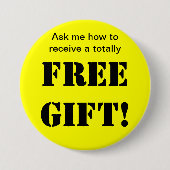 Freier Geschenk-Knopf Button (Vorderseite)