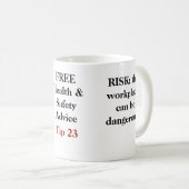 FREIER Gesundheits-und Sicherheits-Rat - Spitze 23 Kaffeetasse (VorderseiteRechts)