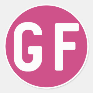 Freier GF magentaroter Kreis-geformte Aufkleber
