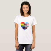 Freier Großvater umarmt LGBTQ (E) Qualität Waren T-Shirt (Vorne ganz)
